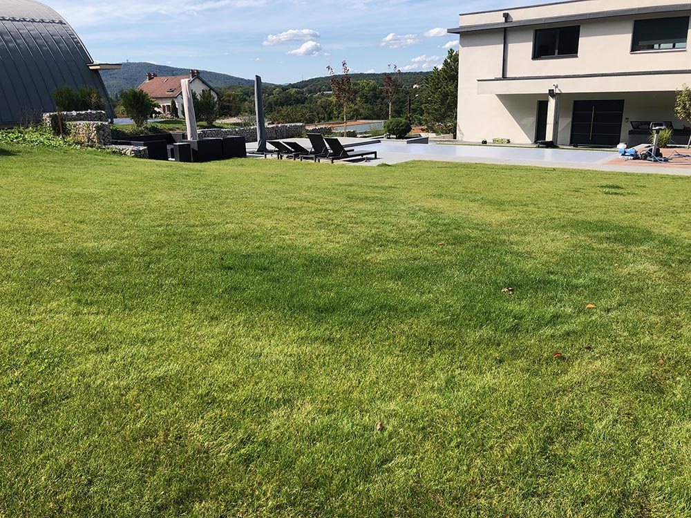 Gazon en rouleaux installé à Offemont